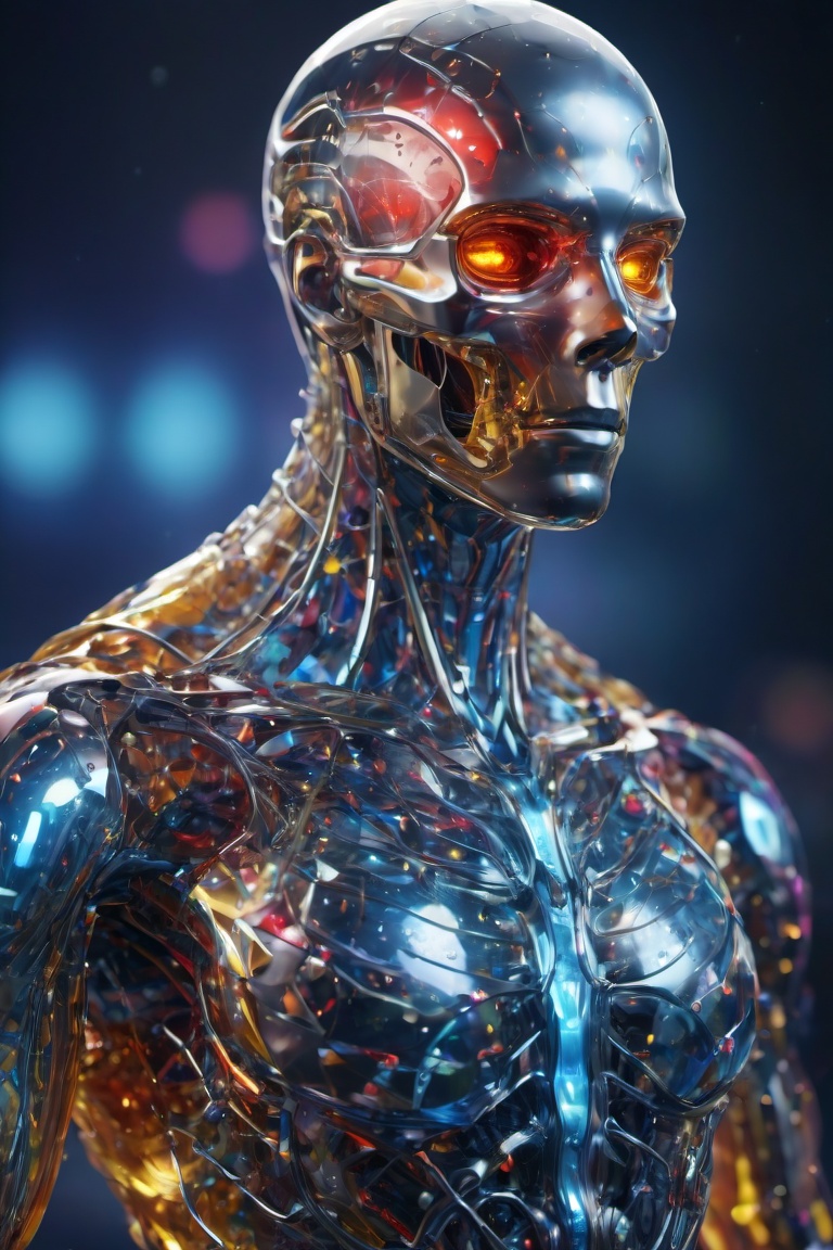 Alienated plasma as part of a human female,  body,  front facing on Tensor.Art