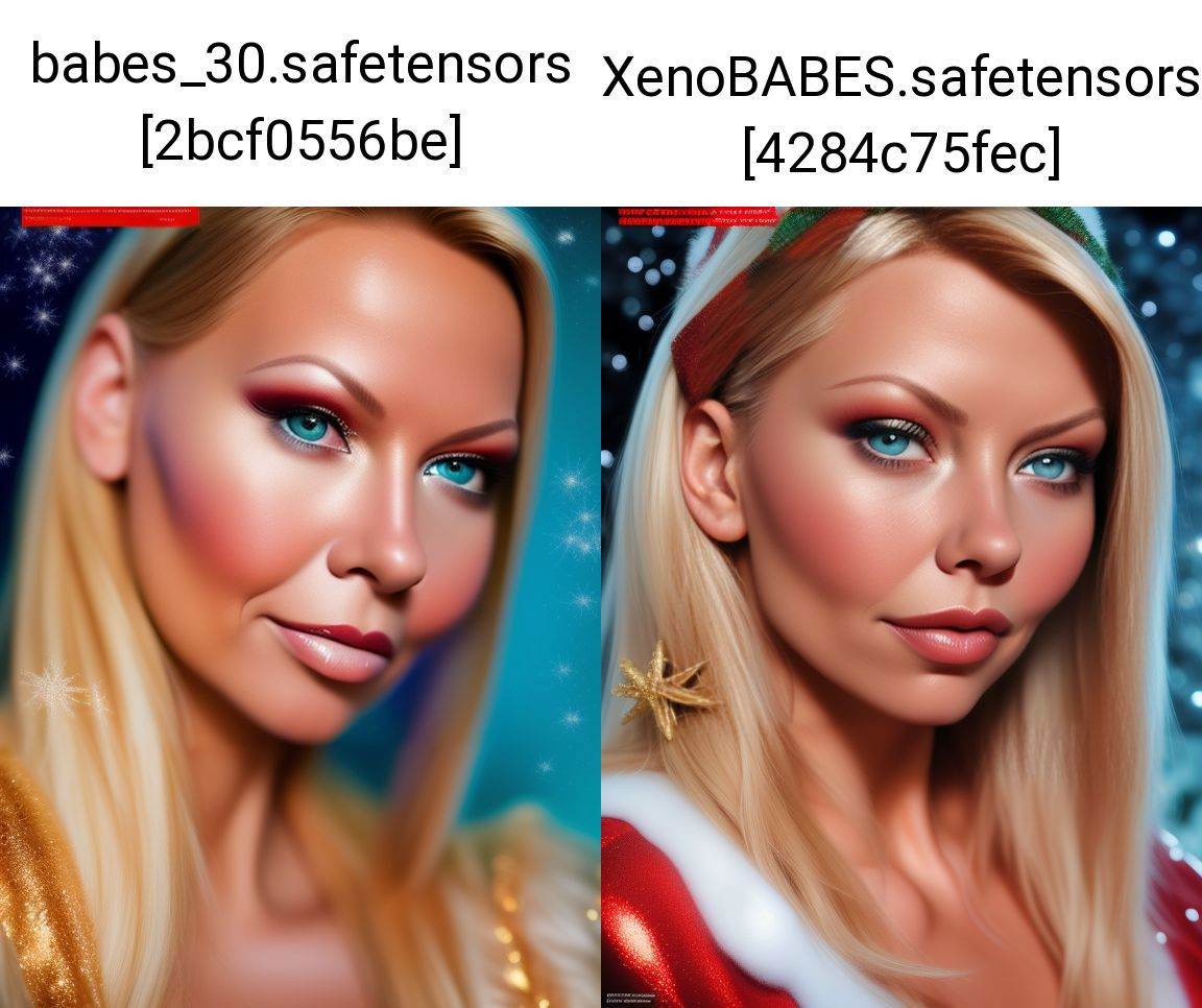 XenoBabes Magazine Cover,  Christmas Theme,  Jenny_McSloot on Tensor.Art