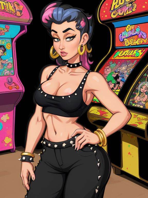 4K,  UHD,  Extremely detailed cartoon pinup art on Tensor.Art