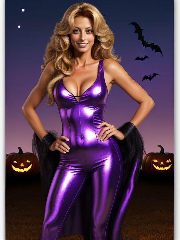 [Aly Michalka|Farrah Fawcett] Halloween Costume on Tensor.Art