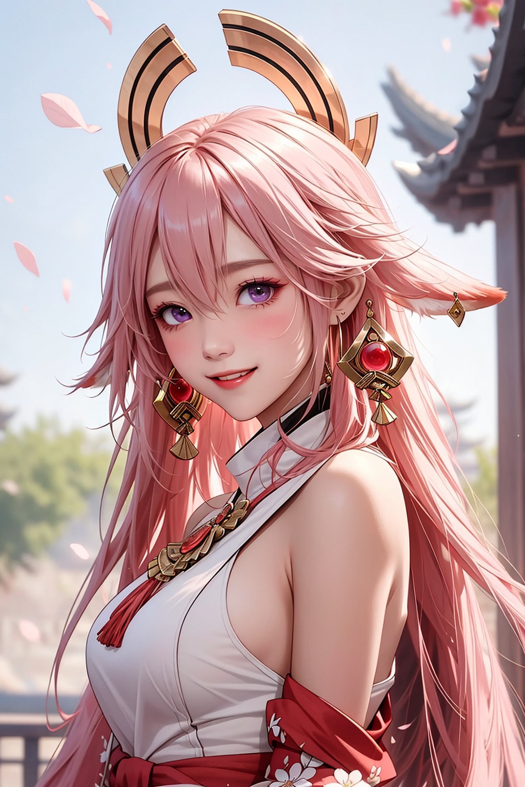 ba shen zi,  1girl,  pink hair by 泊T.T on Tensor.Art