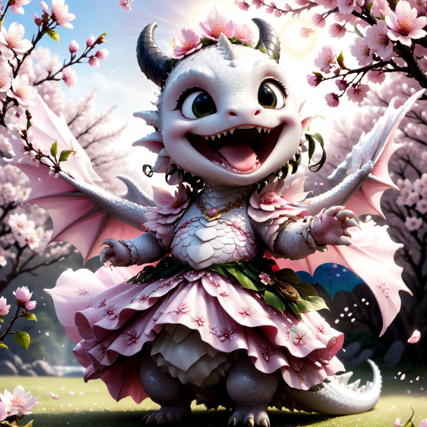 portrait of cute dragon,  (singing pose),  high quality on Tensor.Art