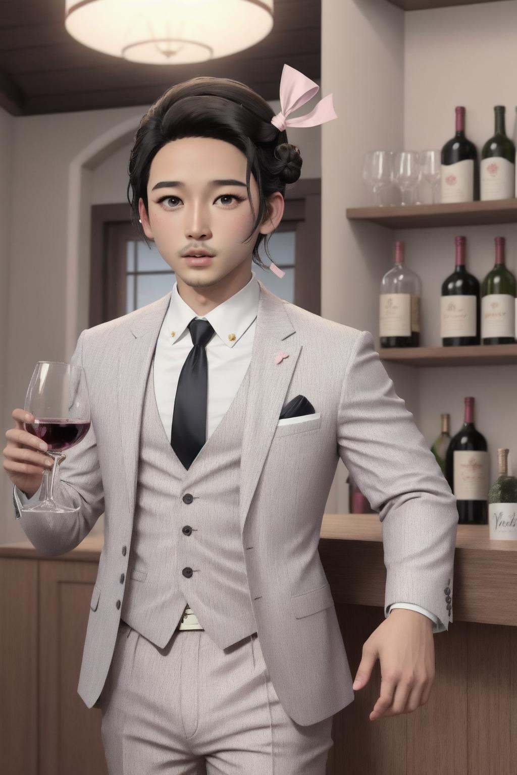 nezuko,  1boy,  solo by IndolentCat on Tensor.Art