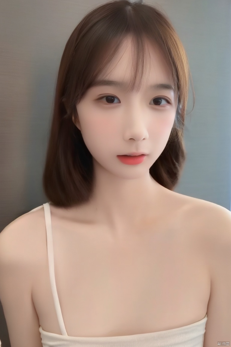  masterpiece, best quality, portrait , (Realistic:1.5), 1girl,slender_figure ,thin shoulder, nei,