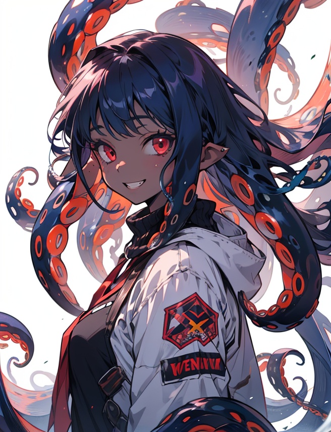 solo,  long hair,  looking at viewer on Tensor.Art