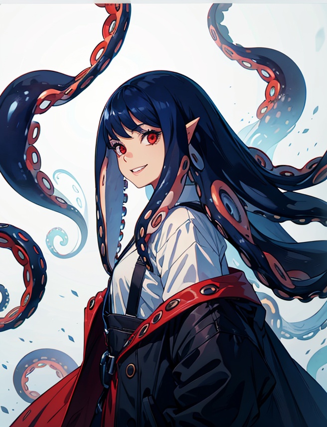 solo,  long hair,  looking at viewer on Tensor.Art
