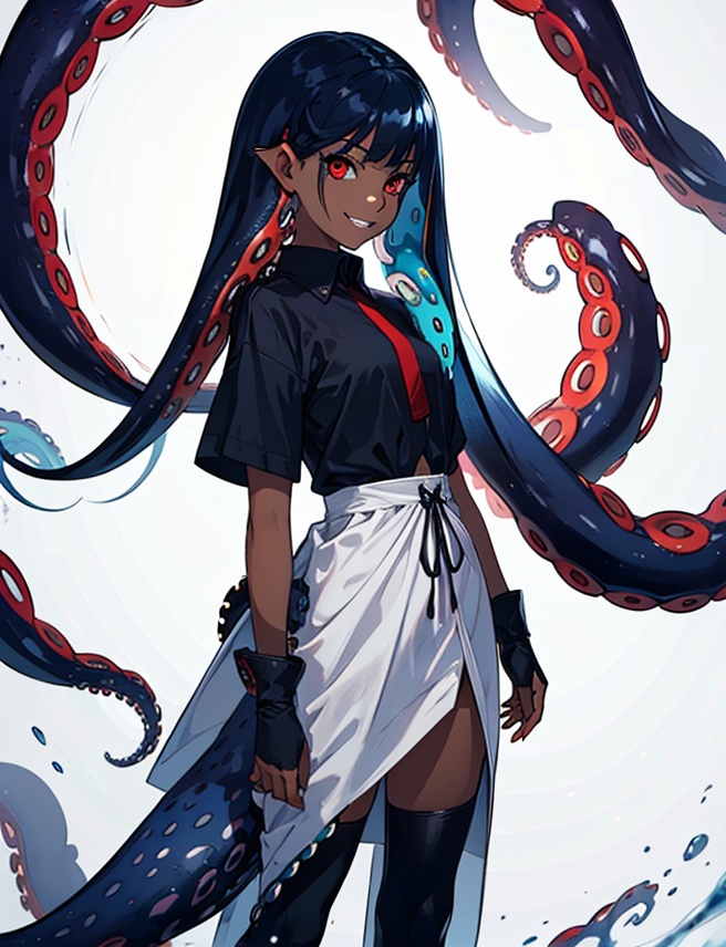 solo,  long hair,  looking at viewer on Tensor.Art