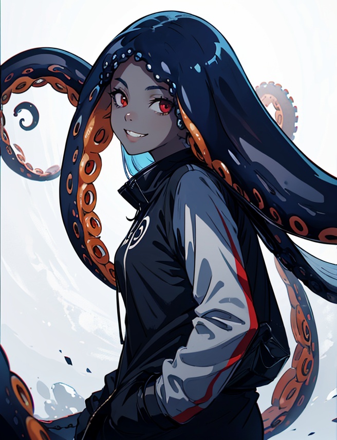 solo,  long hair,  looking at viewer on Tensor.Art