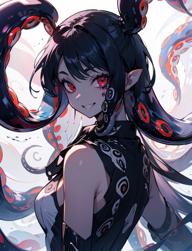 solo,  long hair,  looking at viewer on Tensor.Art