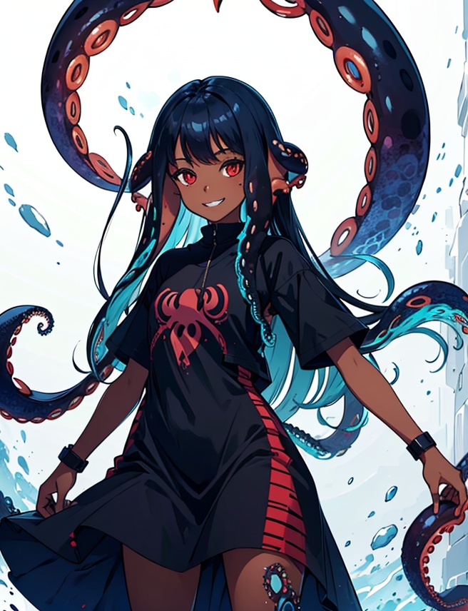 solo,  long hair,  looking at viewer on Tensor.Art