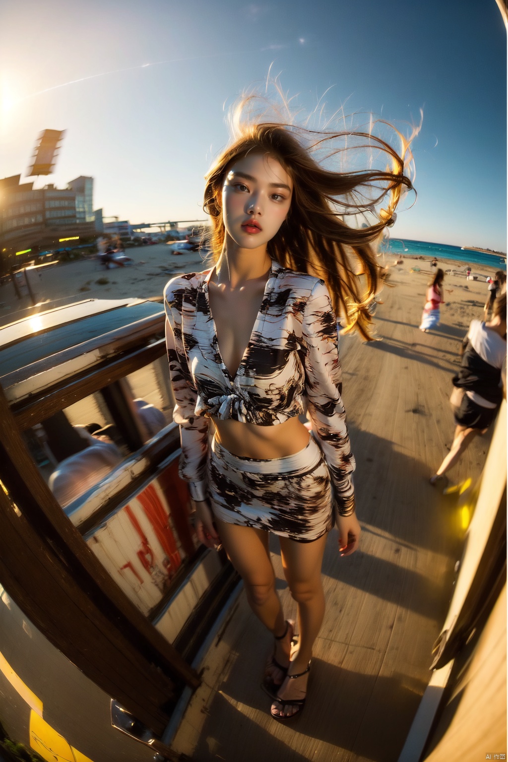 1girl,  fisheye,  selfie on Tensor.Art