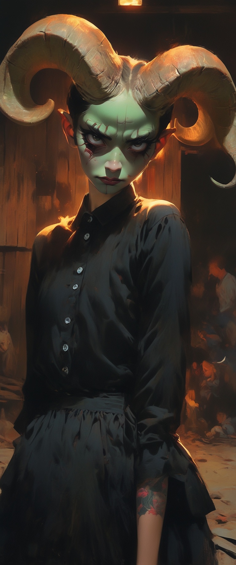 horror art,  dread,  creepy on Tensor.Art