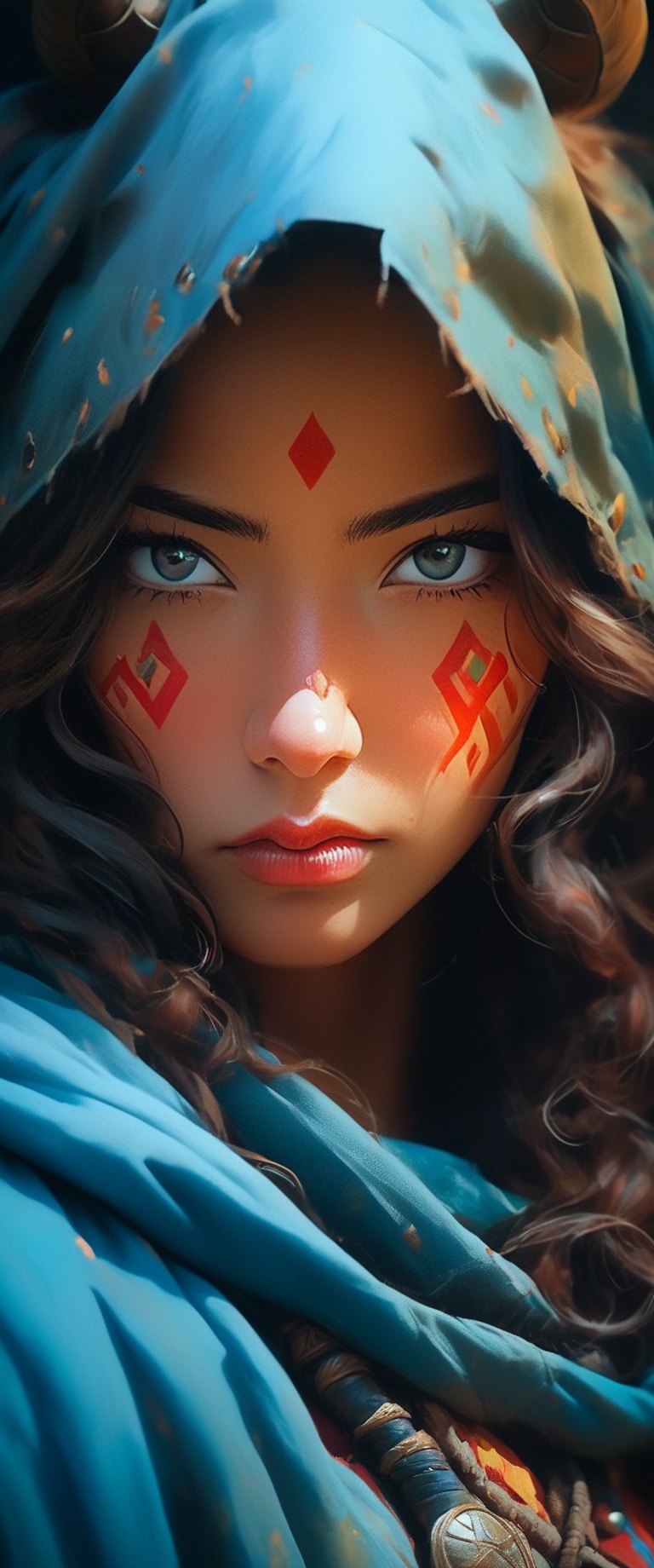 A stunning intricate full color portrait of as (viking warrior),  (barbarian),  epic character composition on Tensor.Art