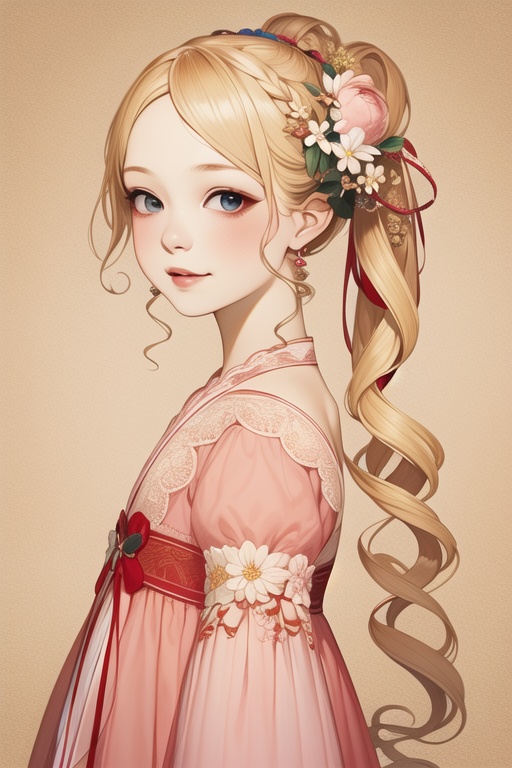 Master piece,  high quality,  a cute girl on Tensor.Art
