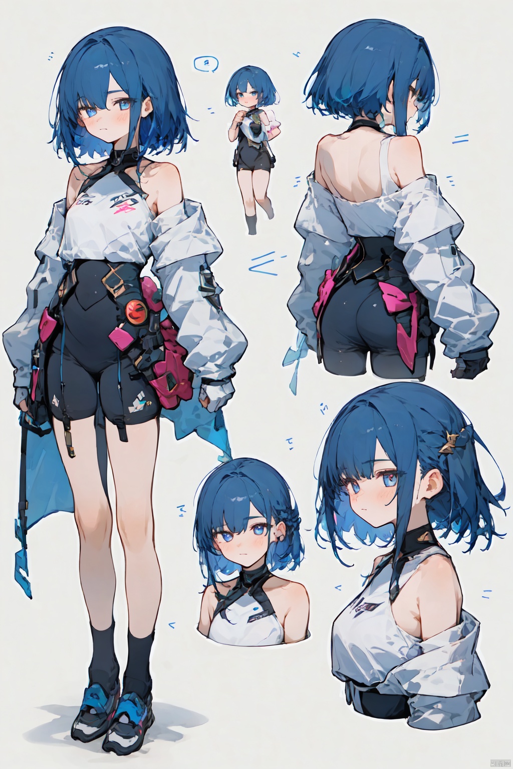 Girls, Multi-View,The whole body