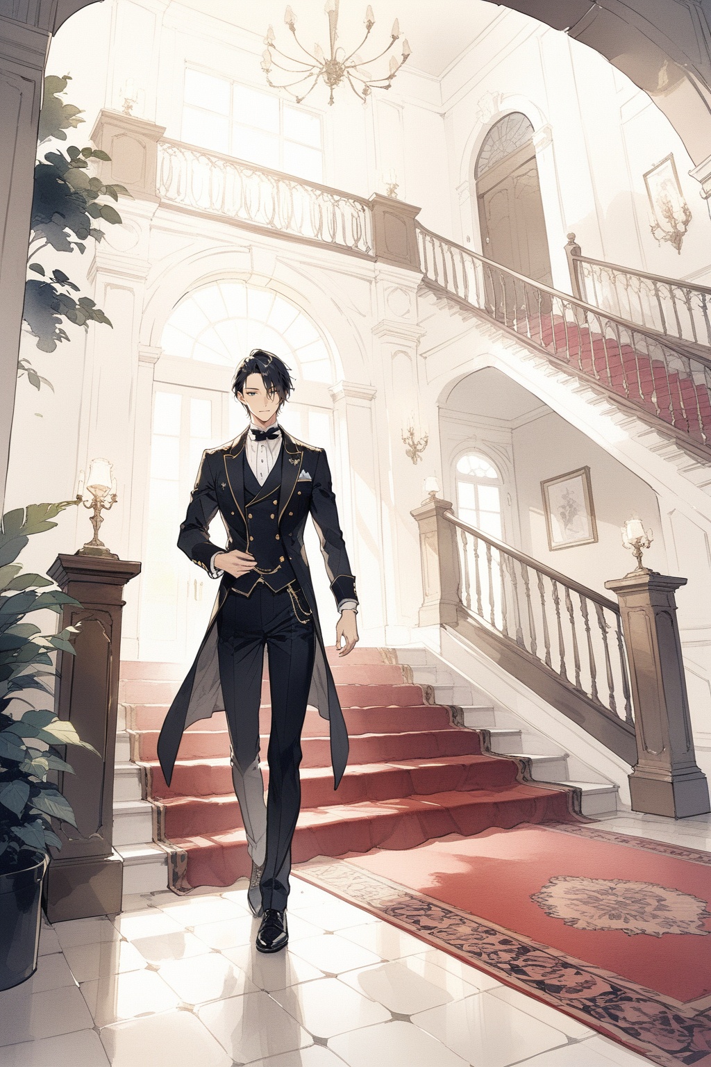 handsome,  ikemen,  butler on Tensor.Art