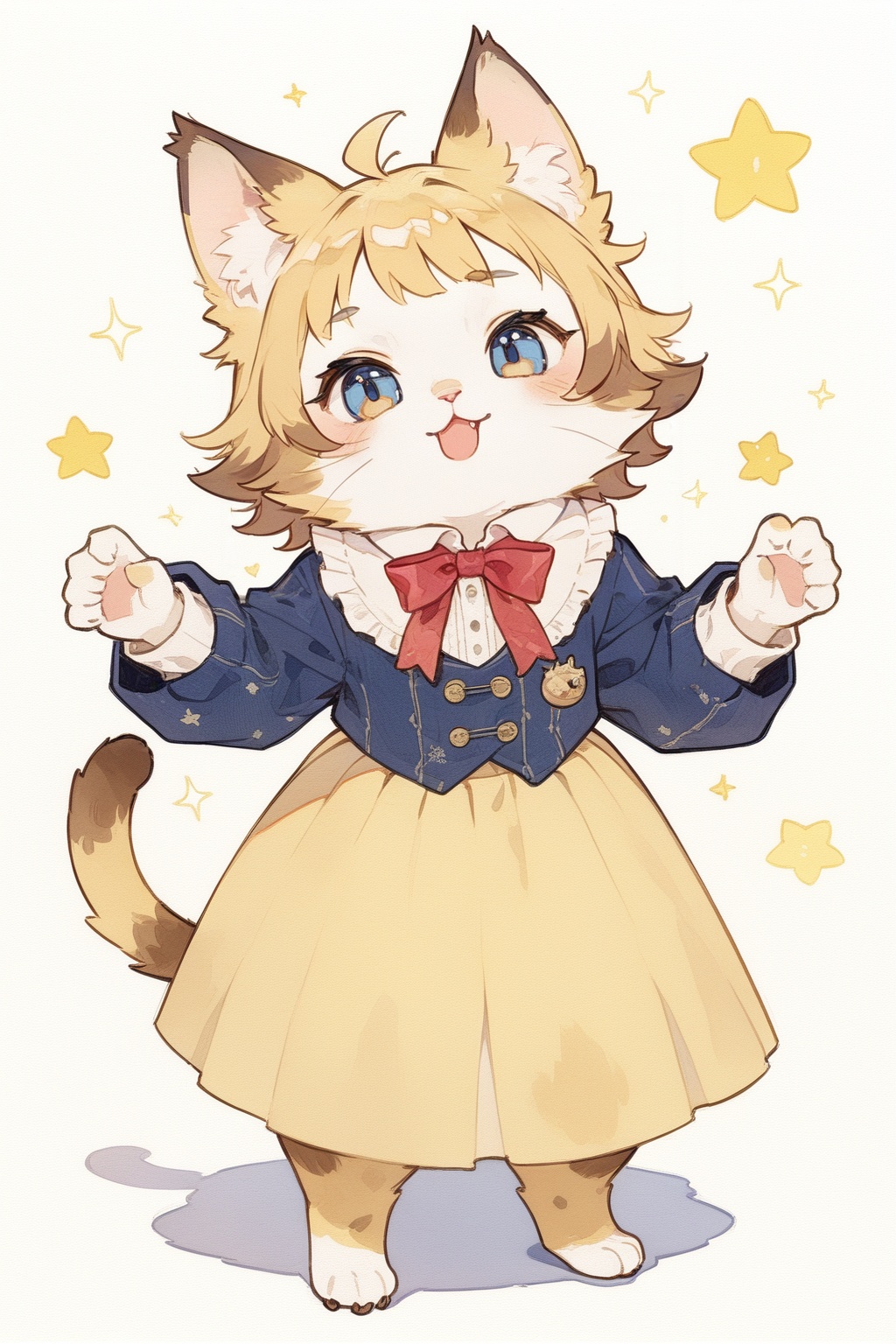 cute furry,  anthropomorphic,  cat on Tensor.Art