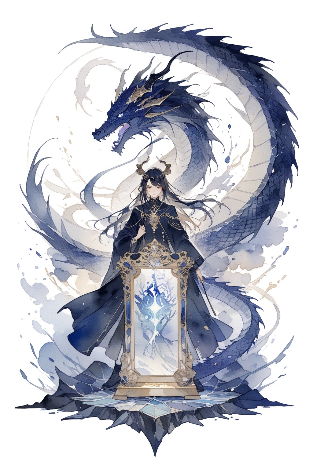 a powerful artifact that can grant immortality is guarded by a powerful dragon masterpiece,  best quality,  aesthetic on T...
