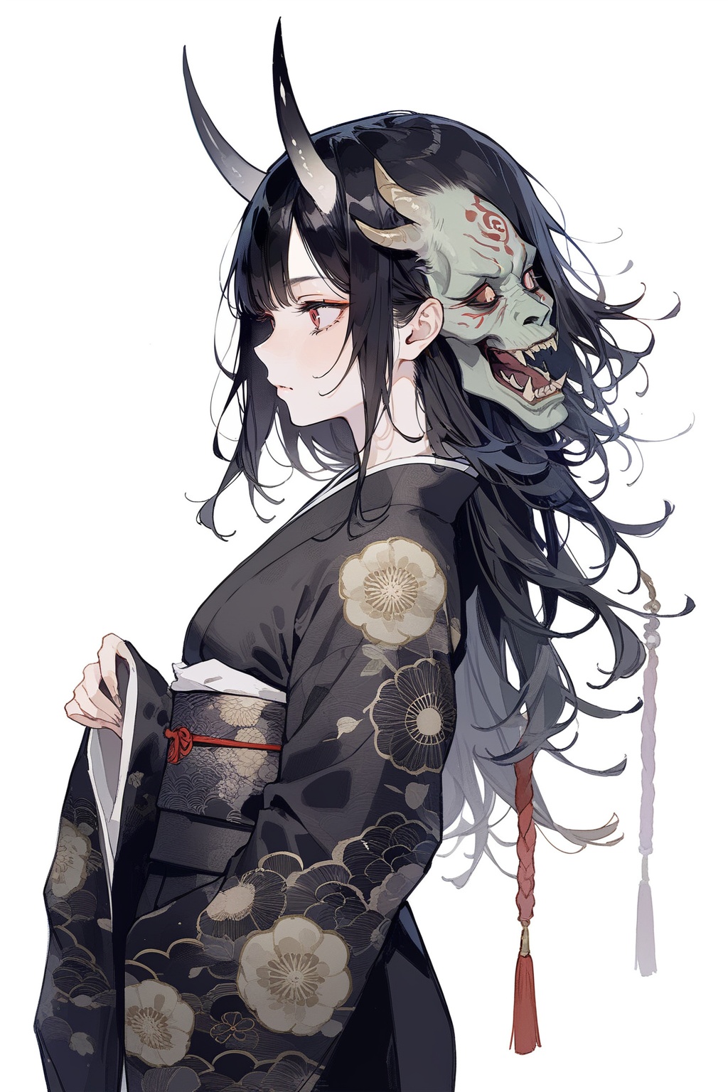 monster,  from side,  kimono on Tensor.Art