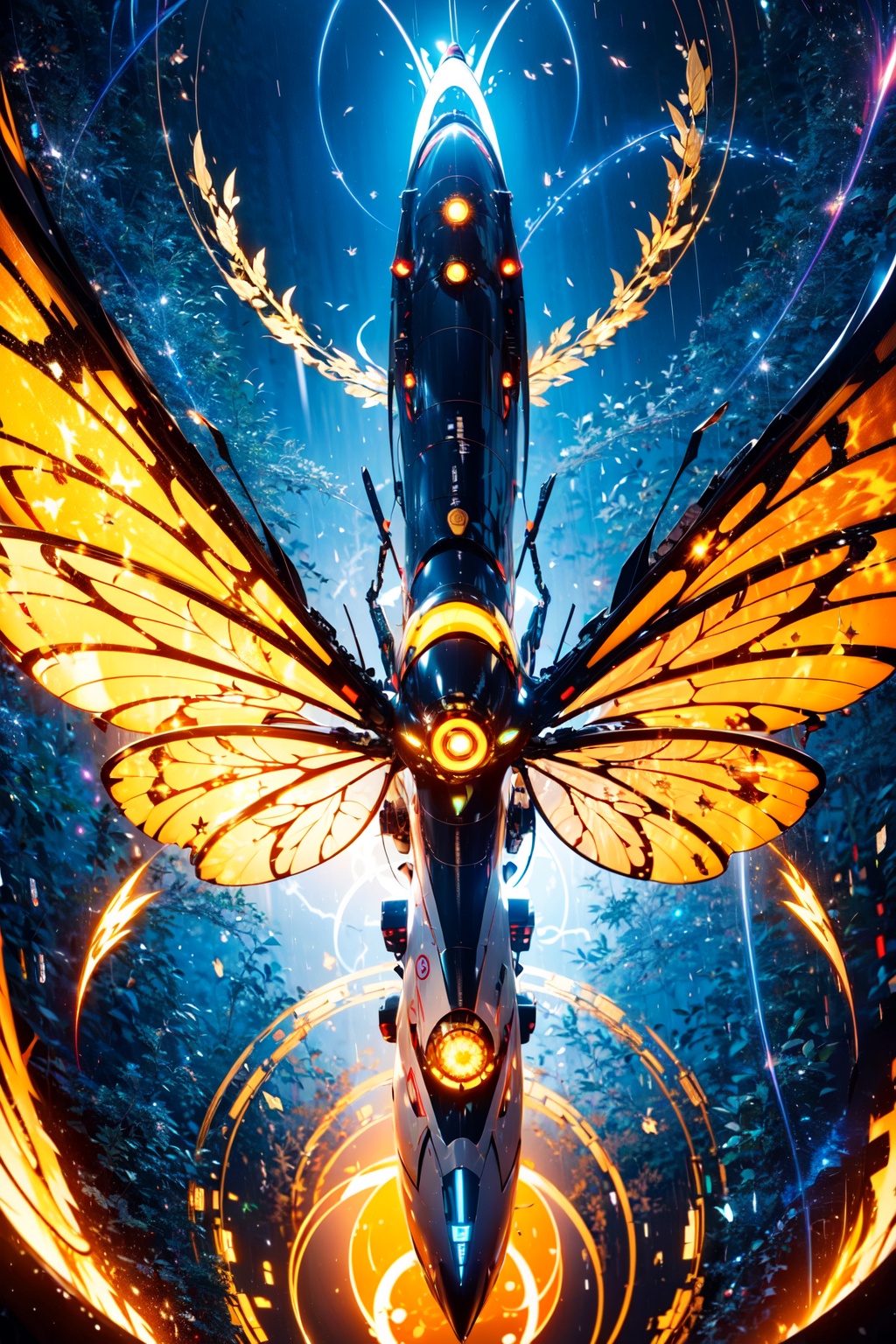 insect ,  |(spaceship)|,  wings on Tensor.Art