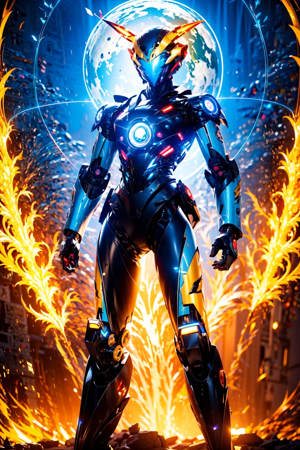 robot,  |(spaceship)|,  Phoenix on Tensor.Art