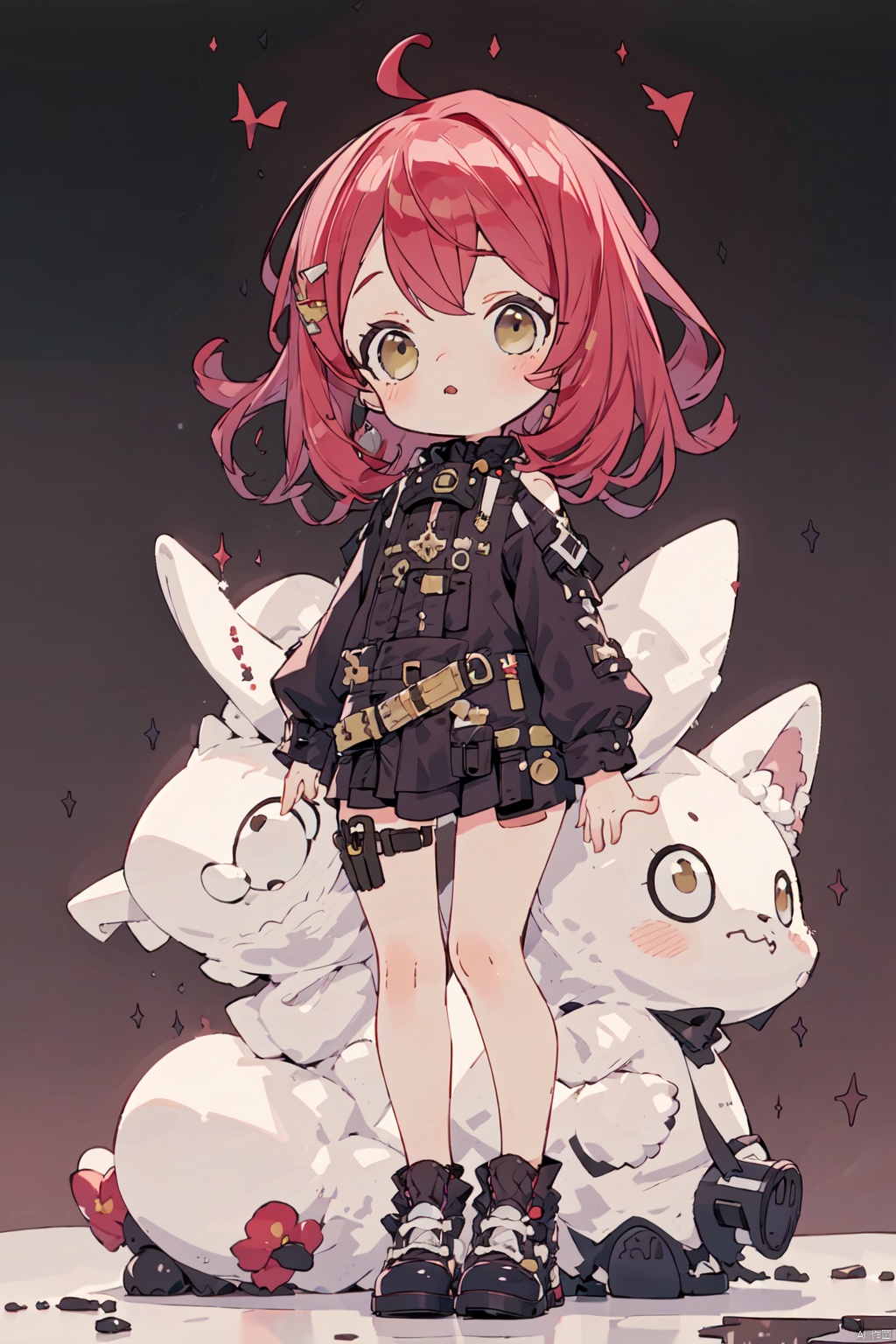  absurdres,absurdres,realistic,(full_shot:1.8), (solo:1.8), Proportions_ STS, red hair