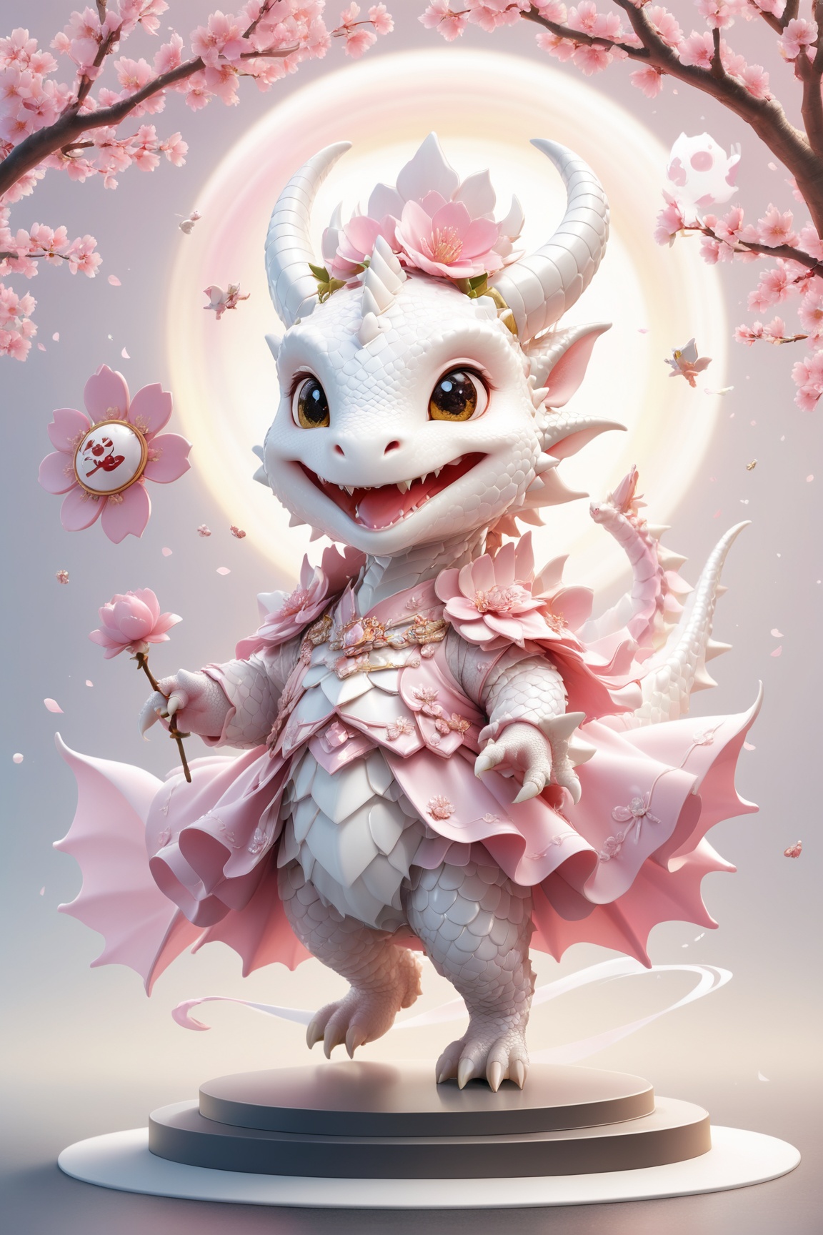 portrait of cute dragon,  (dynamic pose),  high quality on Tensor.Art