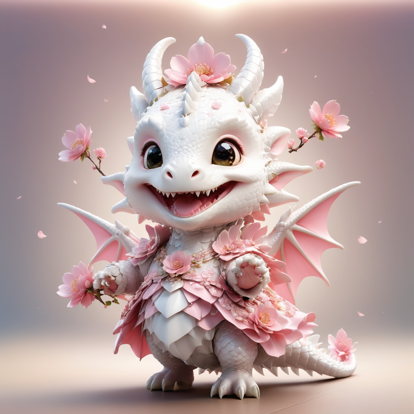 portrait of cute dragon,  (dynamic pose),  high quality on Tensor.Art