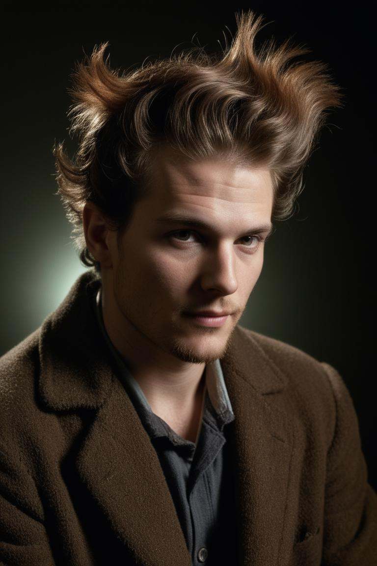 photograph,  1950'S Male,  his hair is Chestnut on Tensor.Art