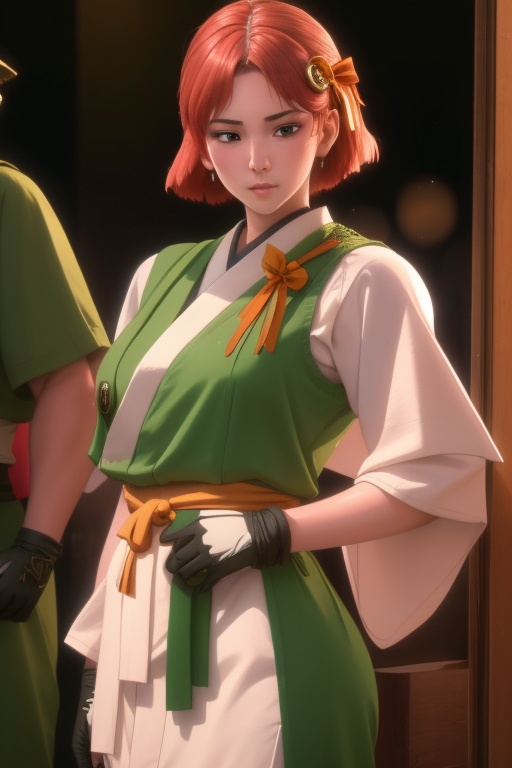 Yukina is a beautiful 20 year old woman. She has an athletic and muscular build,  with a white complexion. She wears a sho...