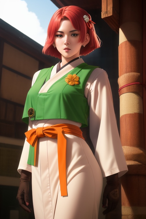 Yukina is a beautiful 20 year old woman. She has an athletic and muscular build,  with a white complexion. She wears a sho...