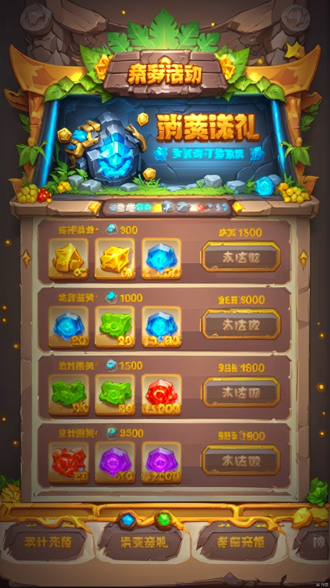 (Ultra-realistic style) game interface, (UI design theme)