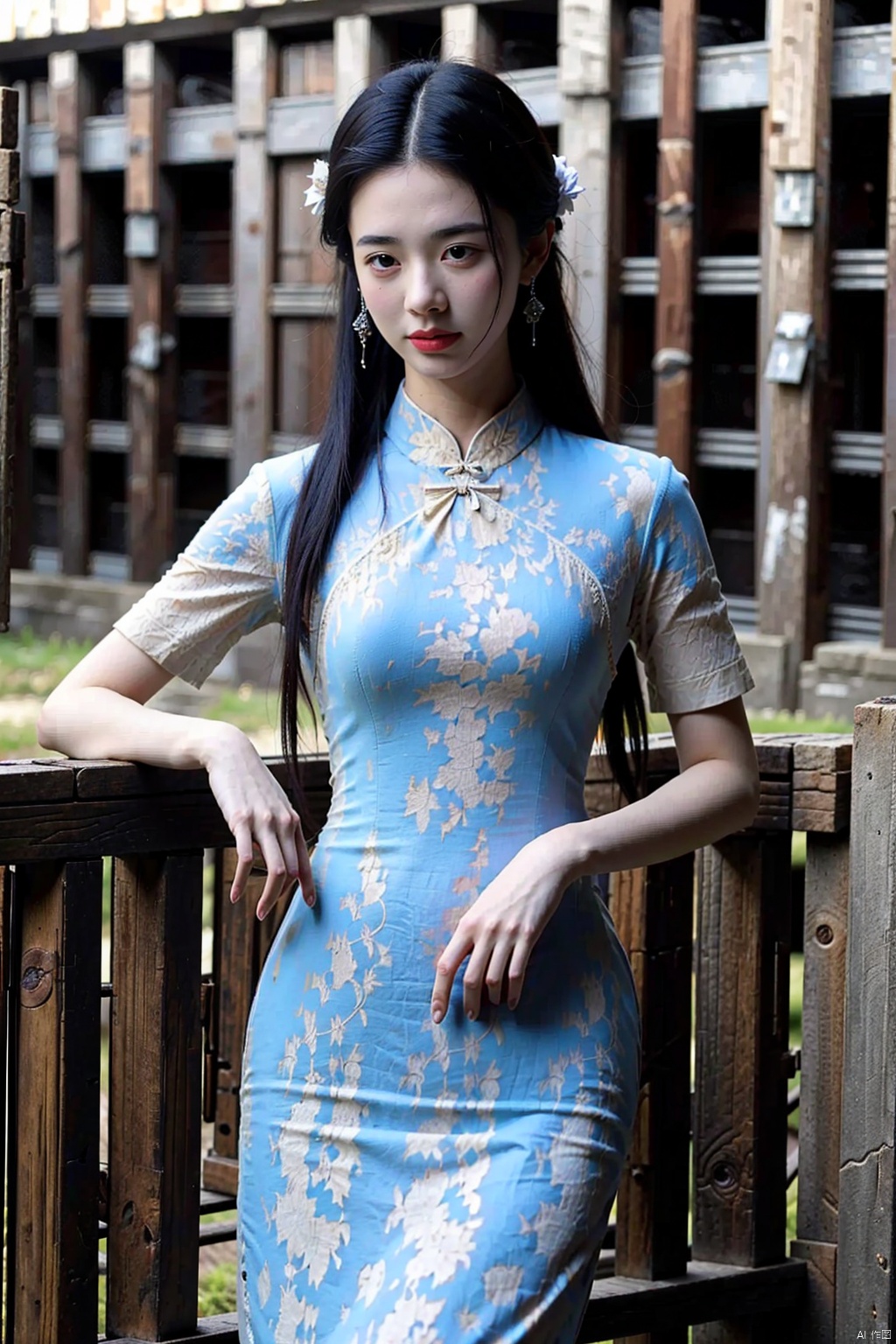 (masterpiece,best quality:1.5), ultra realistic,1girl, long hair, straight hair, portrait, mysterious forest, firefly, bokeh, mysterious, night, sky, cloud, qipao