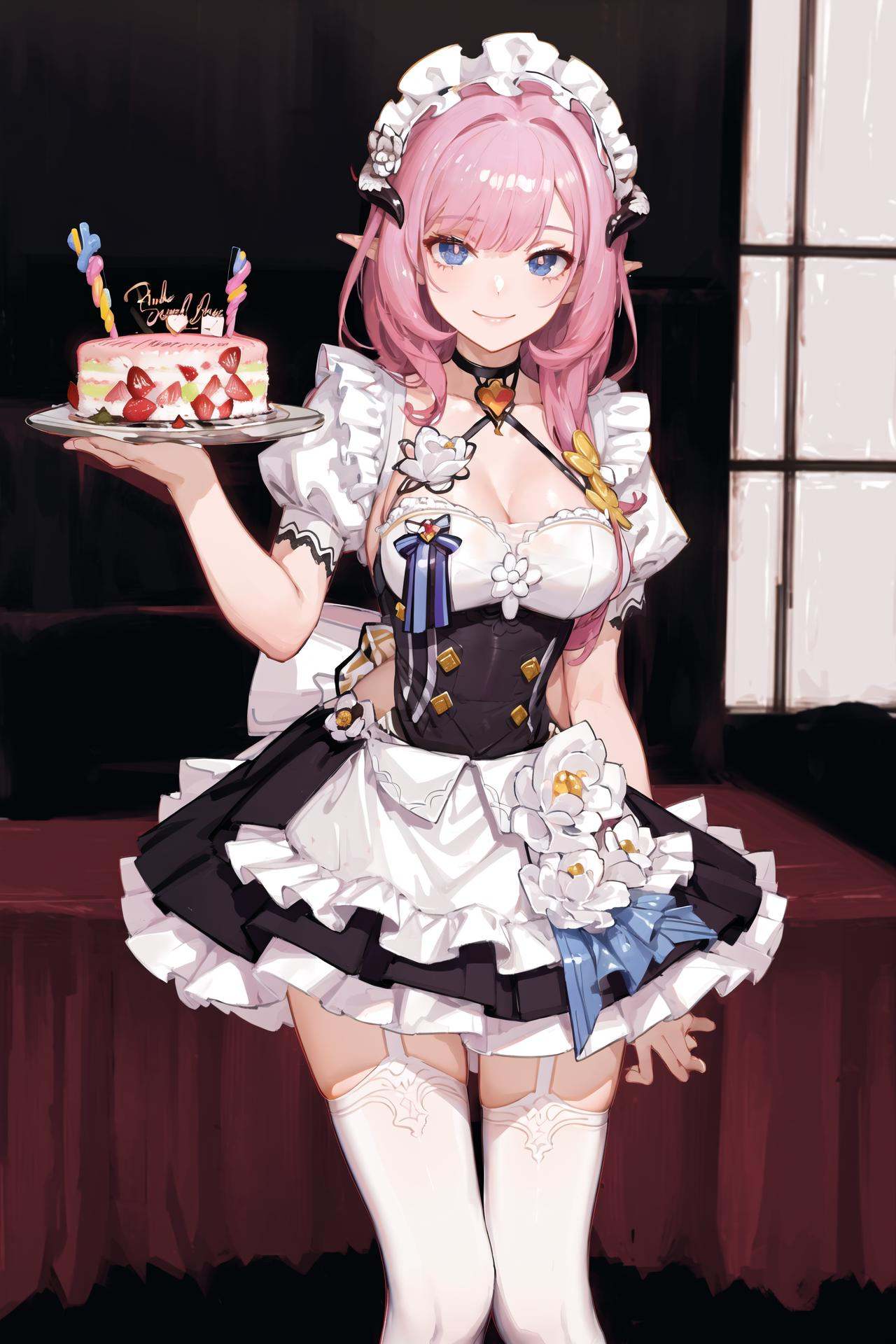 1girlelysia-maid,  restaurant,  looking at viewer on Tensor.Art