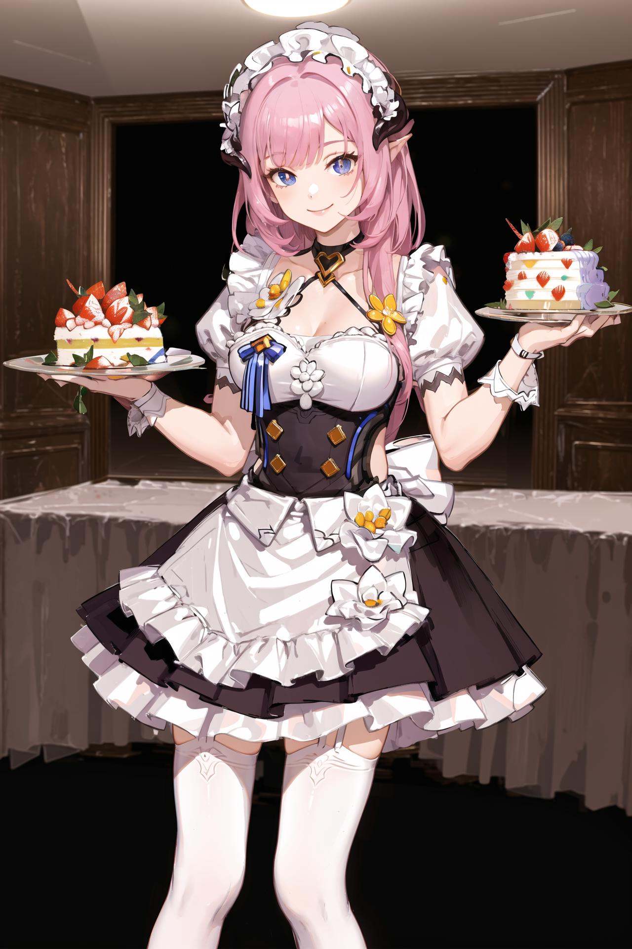 1girlelysia-maid,  restaurant,  looking at viewer on Tensor.Art