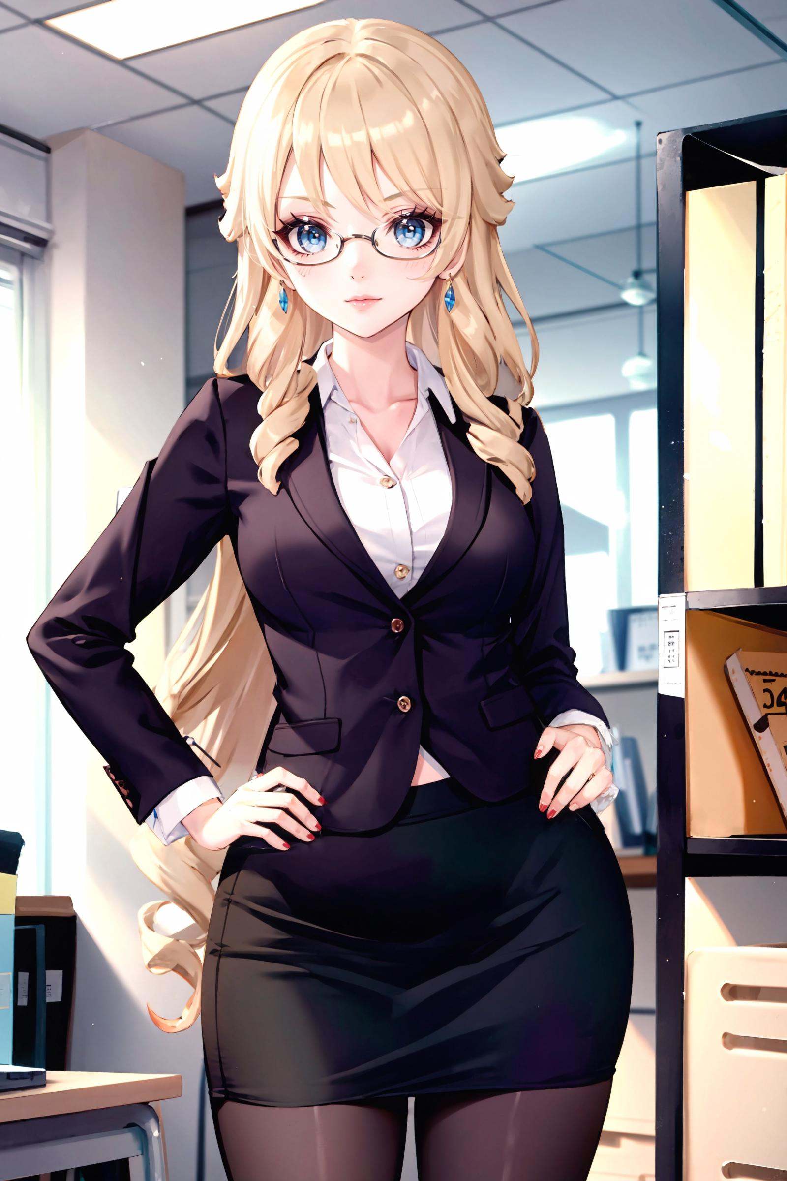 1girl,  navia \(genshin impact\),  solo on Tensor.Art