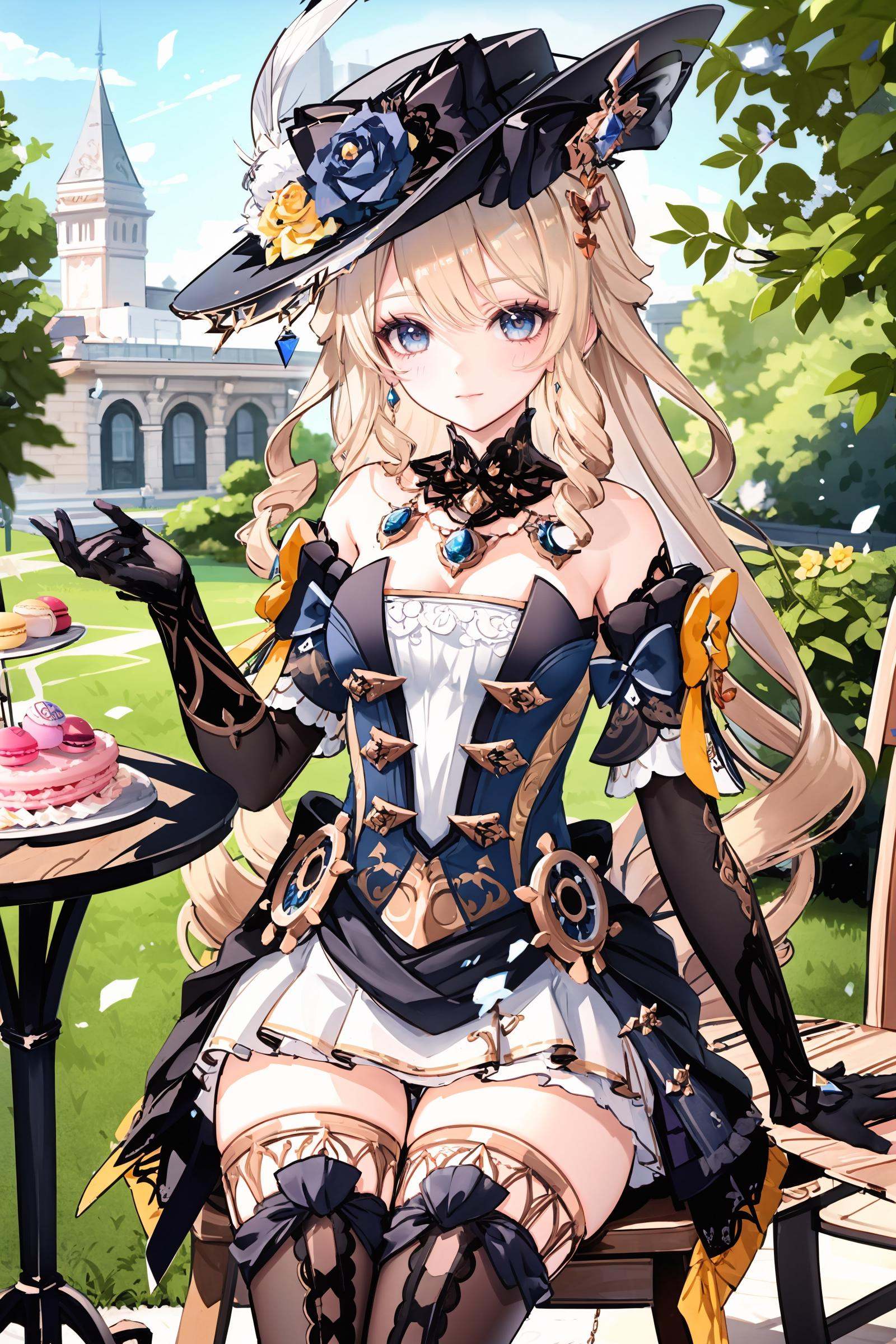 1girl,  navia \(genshin impact\),  solo on Tensor.Art