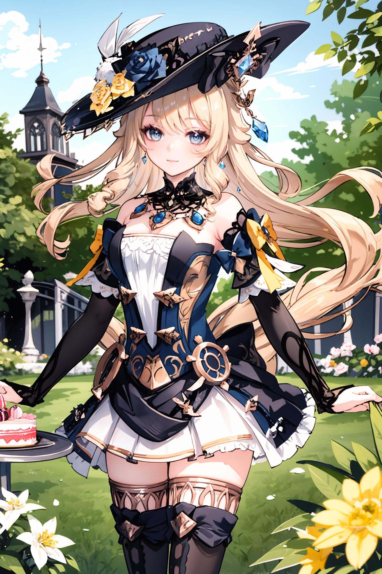 1girl,  navia \(genshin impact\),  solo on Tensor.Art