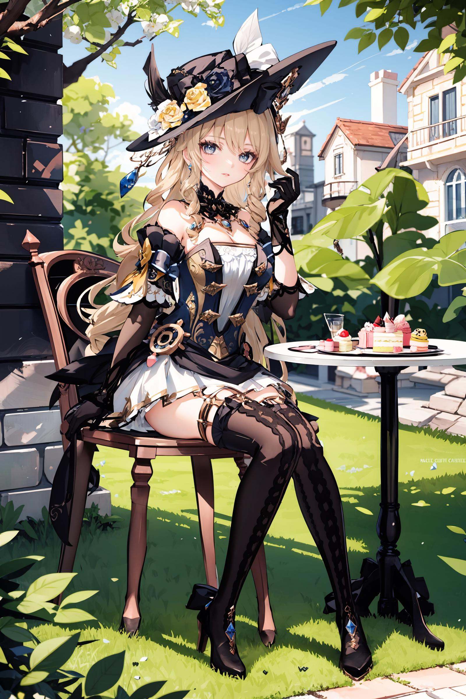 1girl,  navia \(genshin impact\),  solo on Tensor.Art