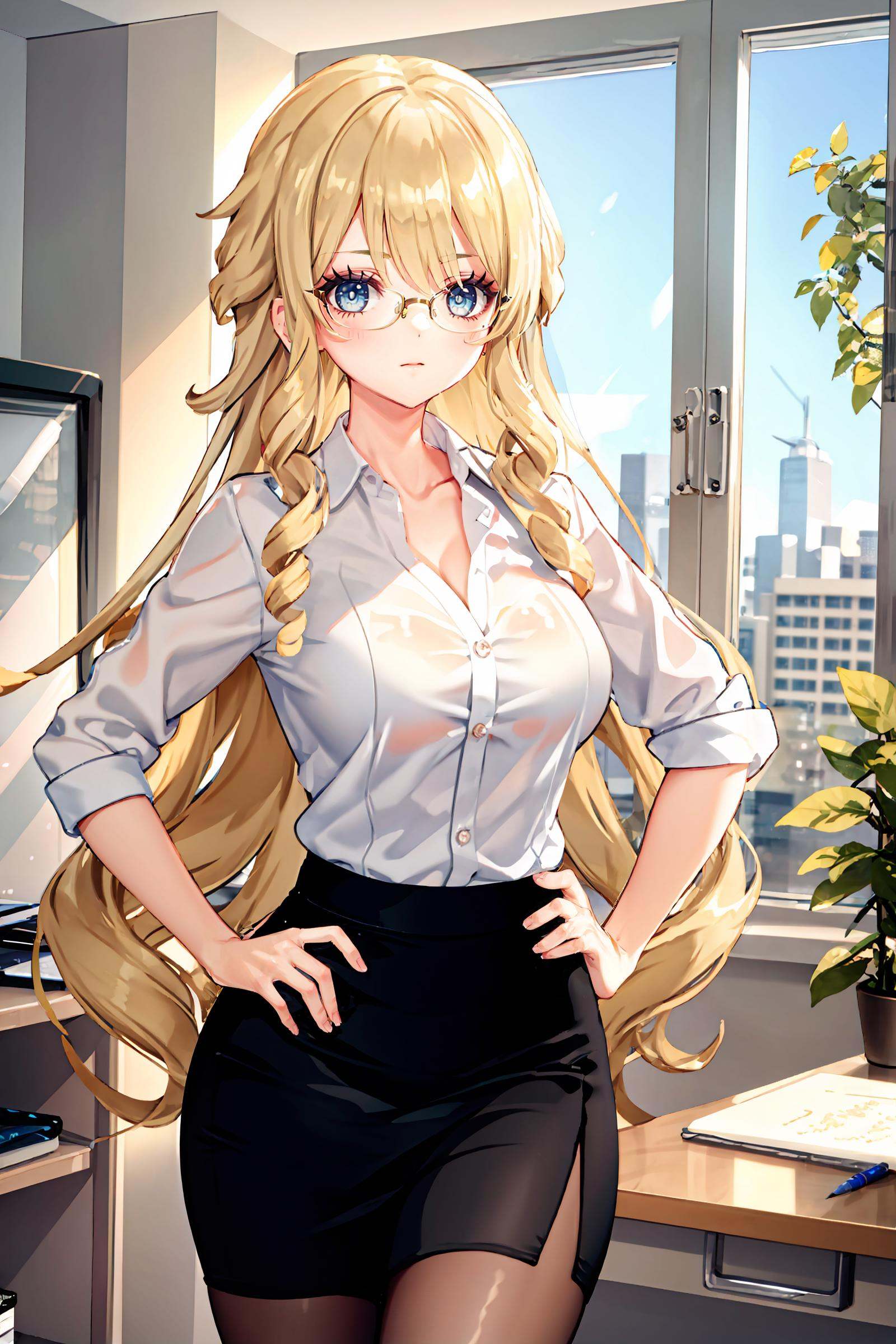 1girl,  navia \(genshin impact\),  solo on Tensor.Art