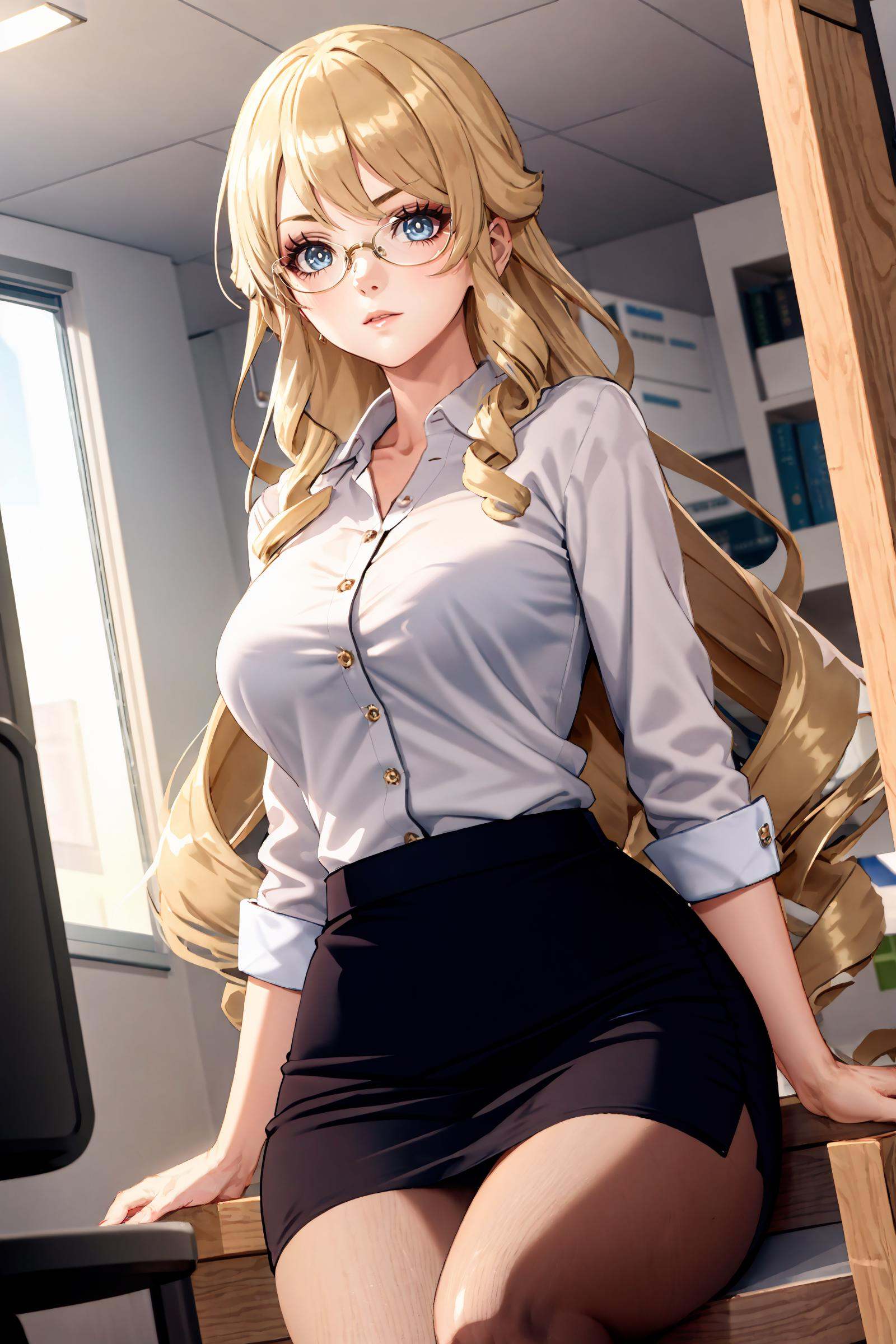1girl,  navia \(genshin impact\),  solo on Tensor.Art