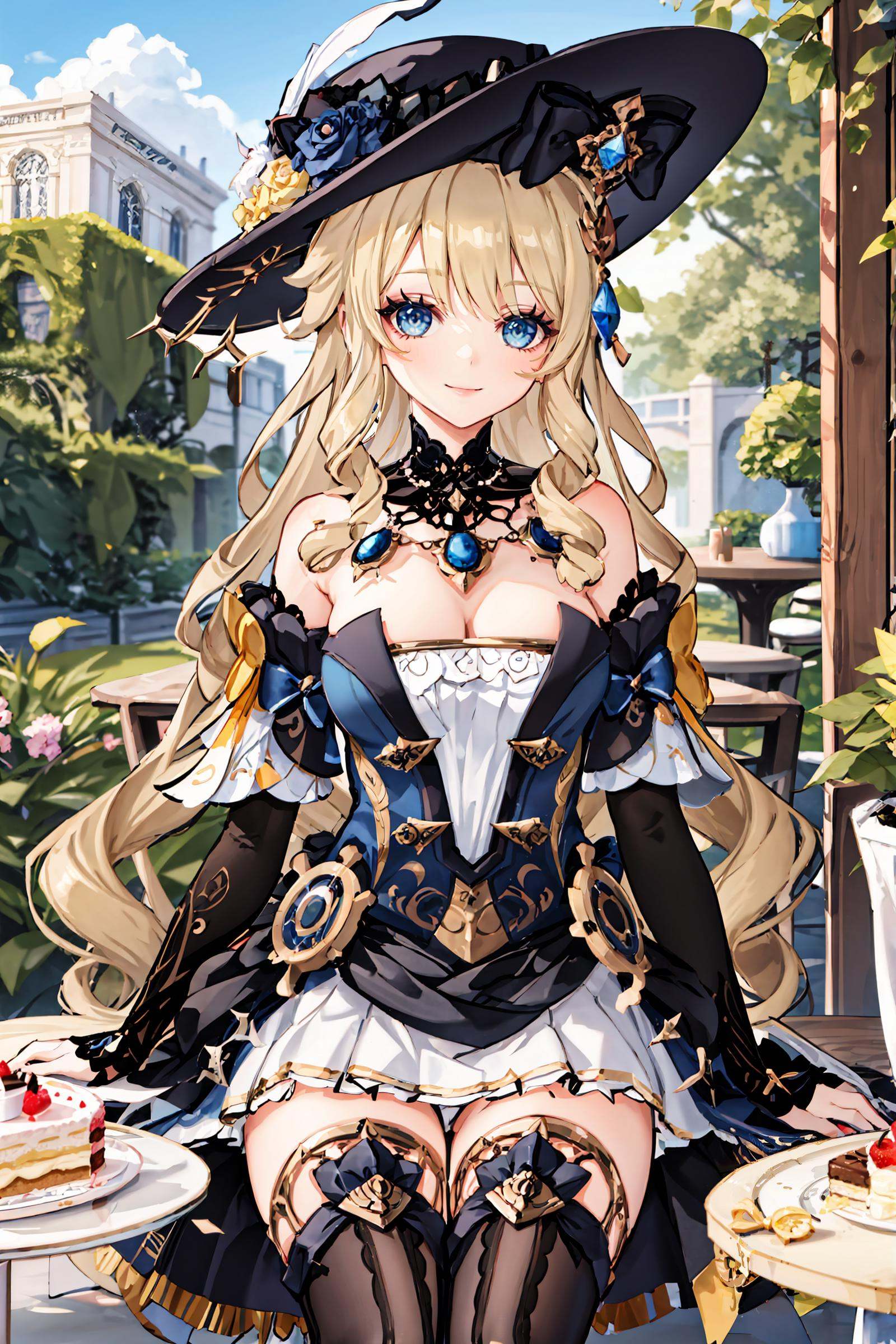 1girl,  navia \(genshin impact\),  solo on Tensor.Art
