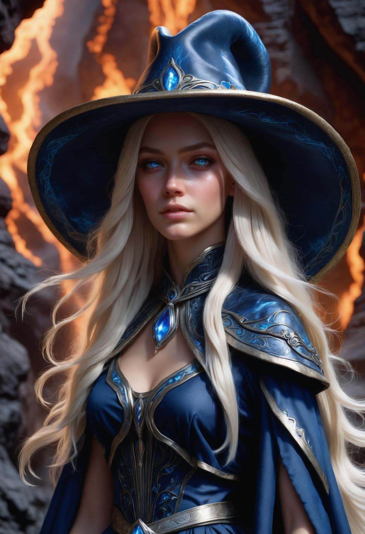 photorealistic,  DonMM1y4XL sorceress gown,  sorceress capes by DonMischo on Tensor.Art