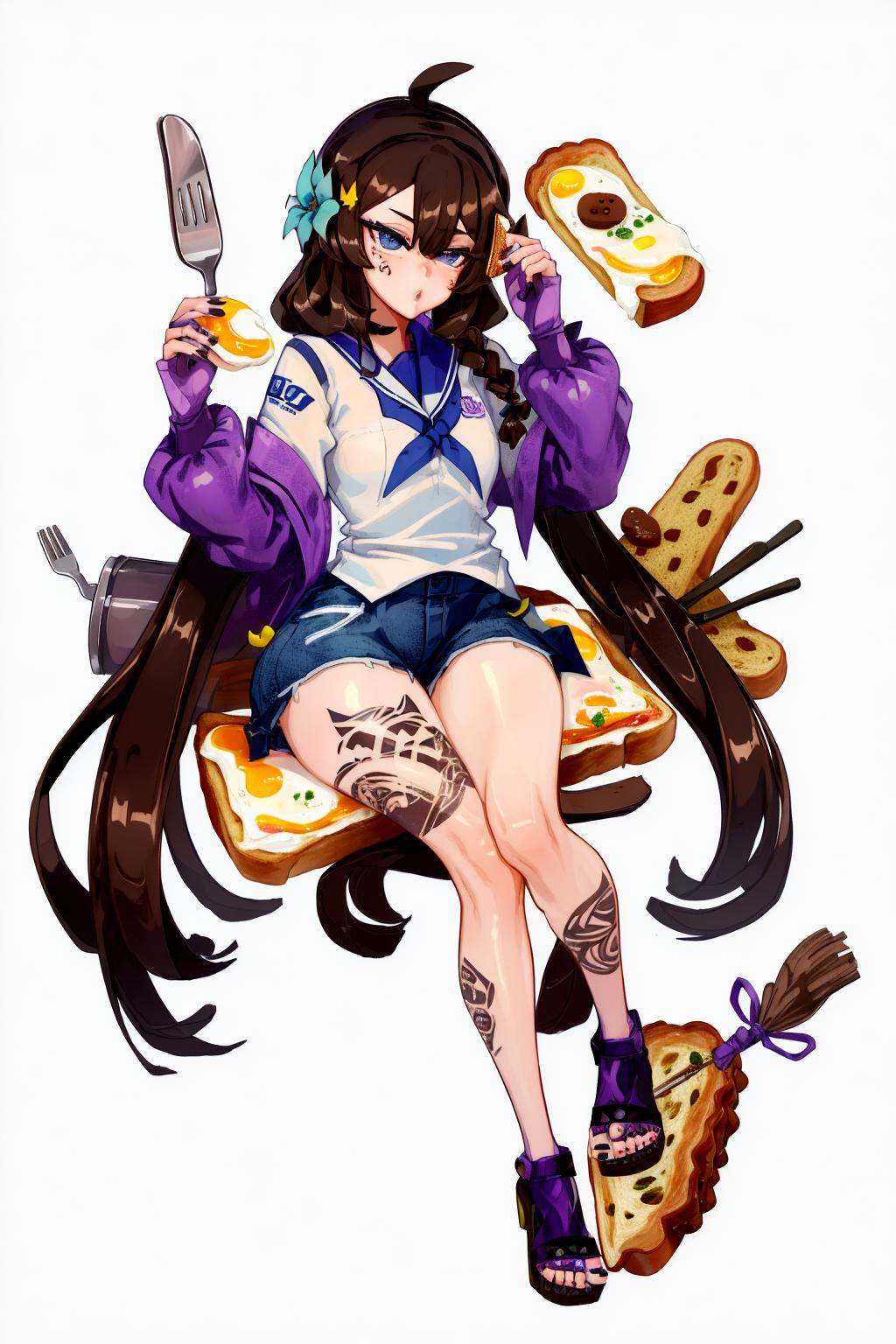 1girl,  1girl,  blue eyes on Tensor.Art