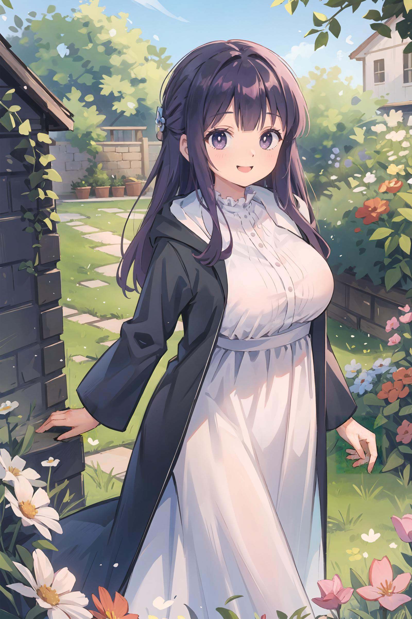 1girl,  fern (sousou no frieren),  solo on Tensor.Art