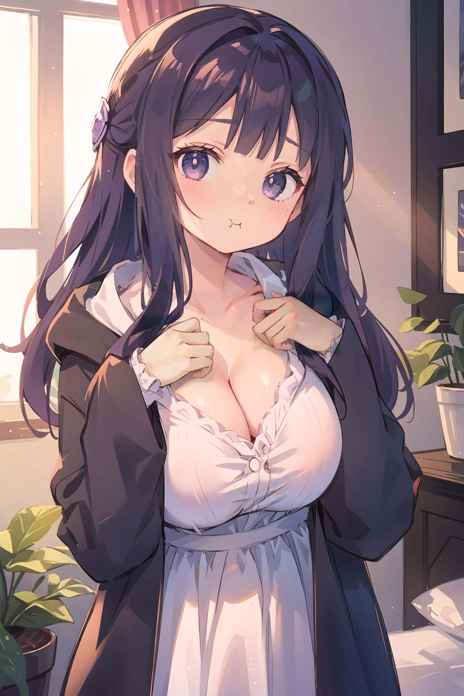 1girl,  fern (sousou no frieren),  solo on Tensor.Art