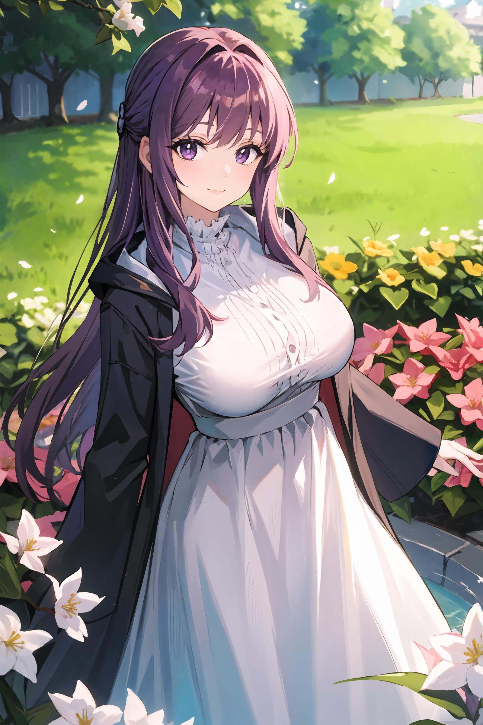 1girl,  fern (sousou no frieren),  solo on Tensor.Art