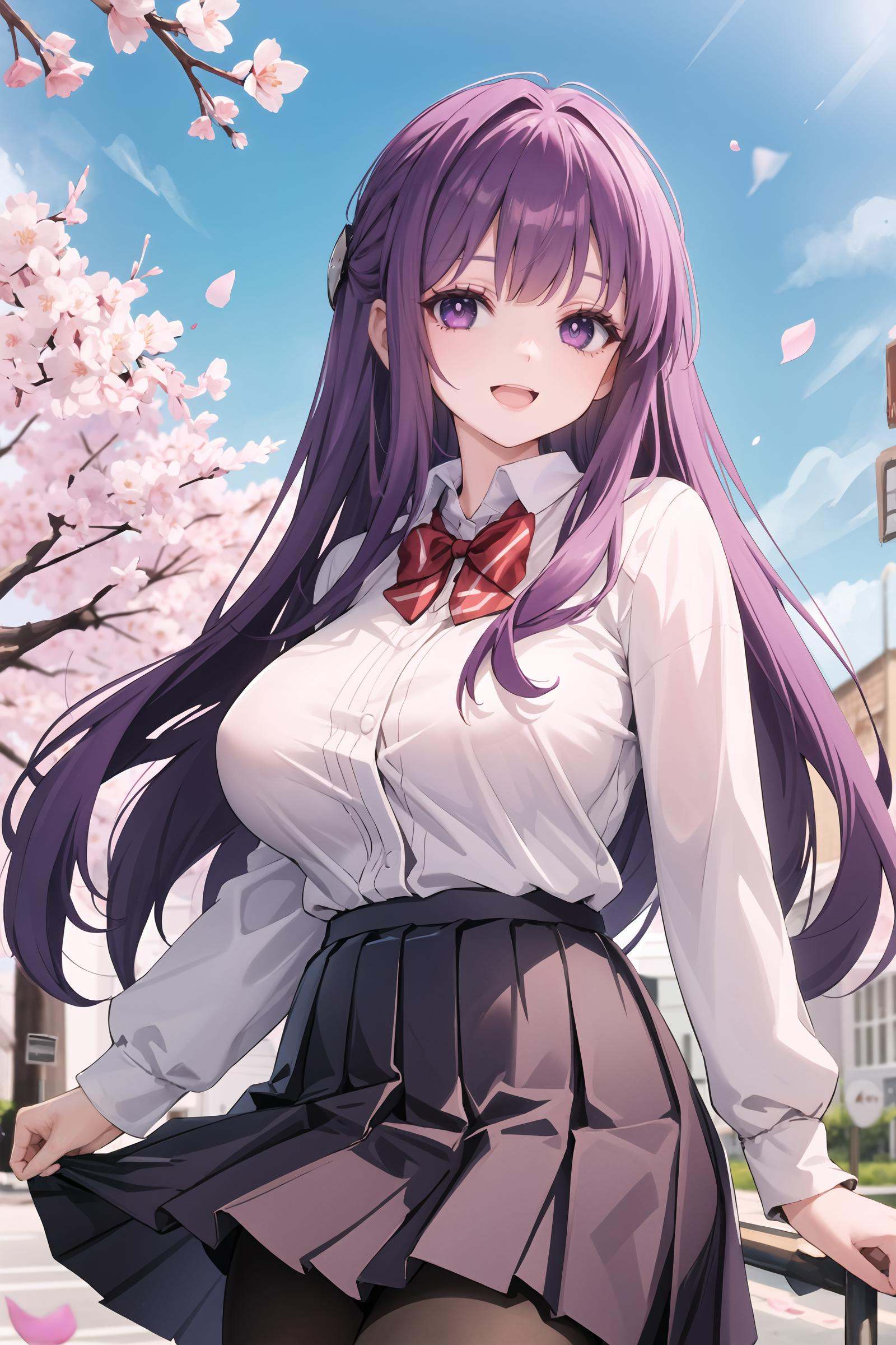 1girl,  fern (sousou no frieren),  solo on Tensor.Art