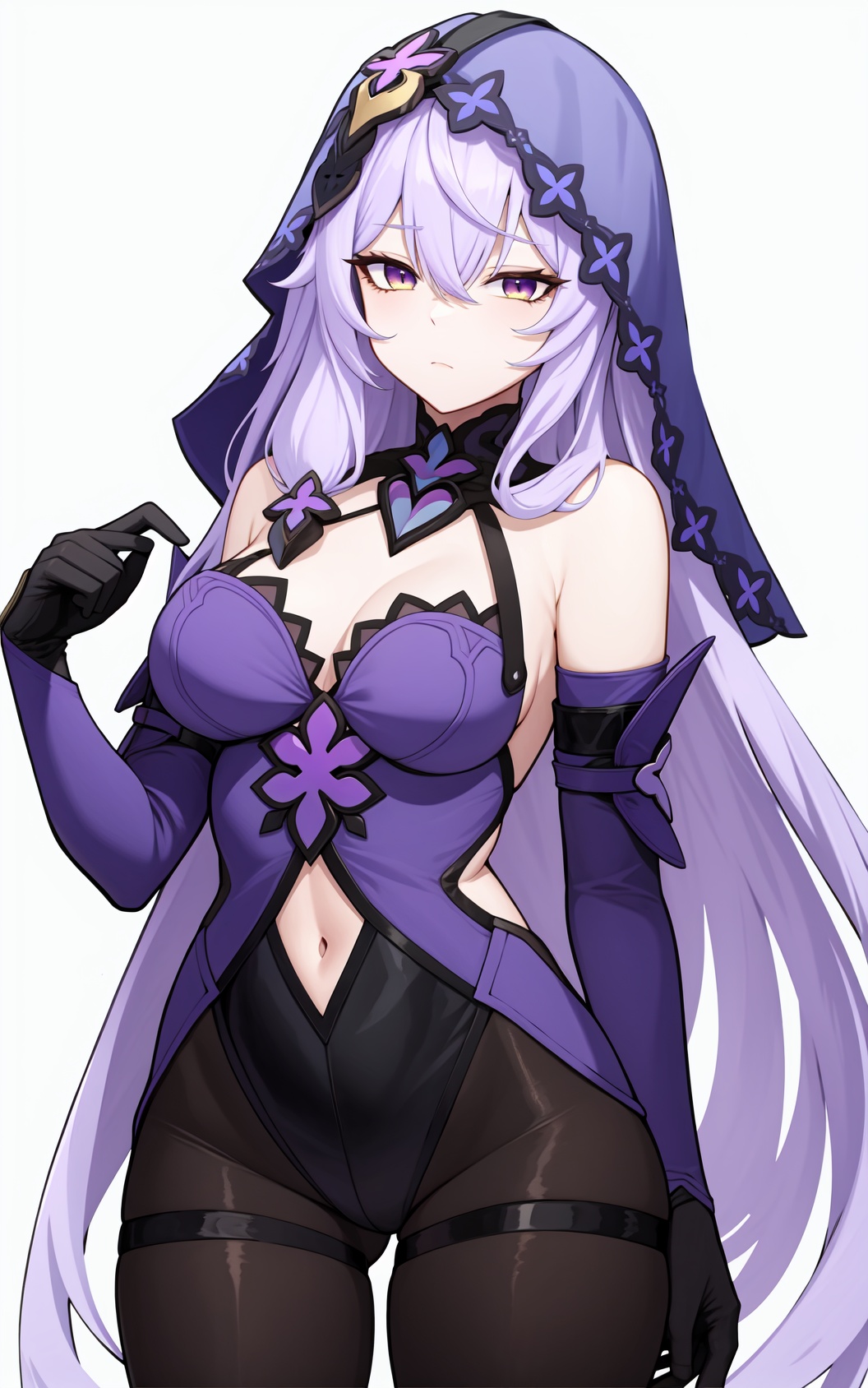 heitiane,  long hair,  gloves on Tensor.Art