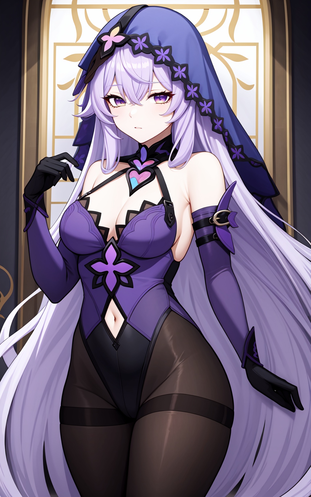 heitiane,  long hair,  gloves on Tensor.Art